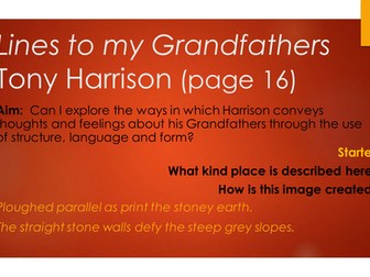 Lines to my Grandfather