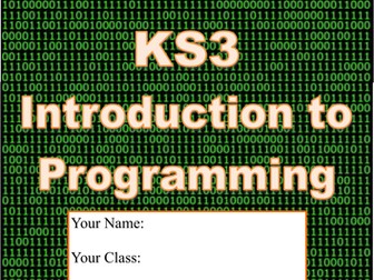 KS3 Programming (Scratch booklet)