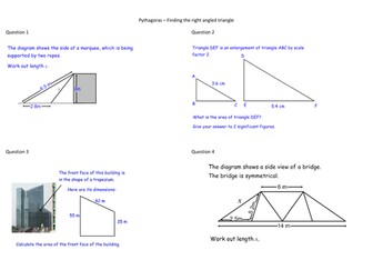 2d Pythagoras multi-step problems