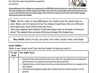 Level ladder inheritance, environmental and inheri