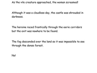 Using varied sentence structures in Gothic texts.