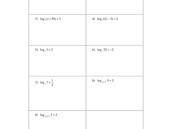 Exponential and Logarithmic Functions