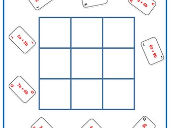 Algebra Magic Square Collecting Like Terms