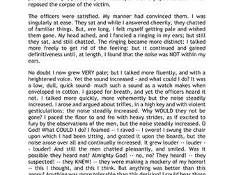 Using punctuation for effect in gothic texts.