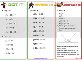 Solving Basic Equations Worksheet