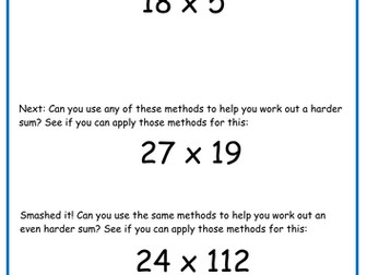 Mental Multiplication Deconstructing Numbers