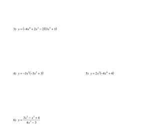 Product and Quotient Rules