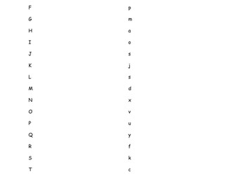 Match capital letters to lowercase