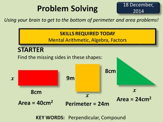 Area and Perimeter Problem Solving