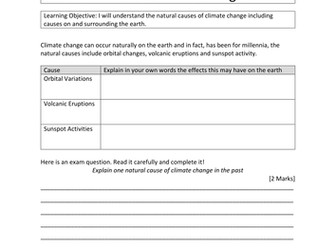 GCSE Geography B - Climate and Change