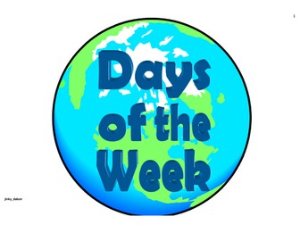 Earth Day Themed Days of the Week