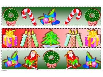 Christmas Themed Cut-out Borders