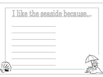 Beach writing frames