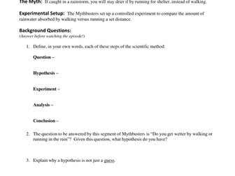 Printables Mythbusters Scientific Method Worksheet teaching the scientific method with mythbusters by jamesdauray mythbusters