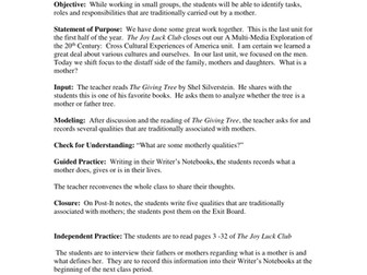 Joy Luck Club (Identity and Primary Relationships)