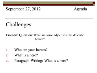 SpringBoard III (Challenges) Unit 1