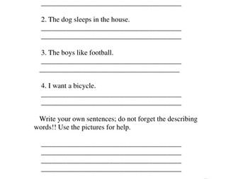 Language arts worksheets