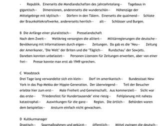 Texts with adjective endings