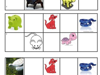 bingo of animals and colors