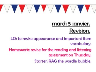 Studio c'est perso revision lesson.