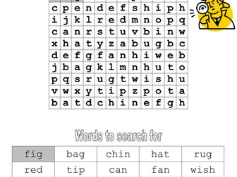 CVC word search