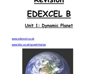 Dynamic Planet Revision Checklist (Edexcel B)