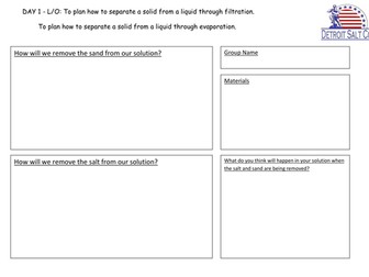 Evaporation and Filtration - 3 Lessons - Y5/6