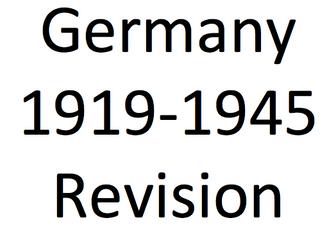 Germany 1919-1945 Revision Podcast