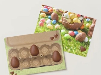 Chocolate Playdough Mats - Easter