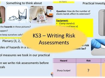 KS3 - Writing Risk Assessments