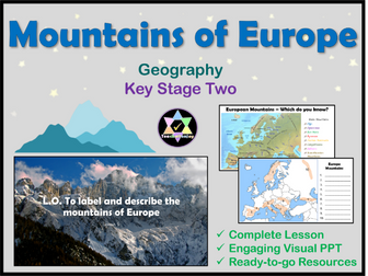 Mountains of Europe Geography Lesson KS2