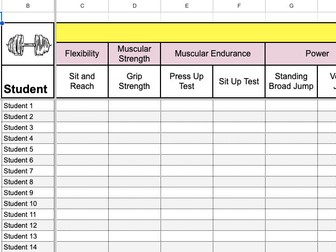 PE Teacher Google Sheets Bundle