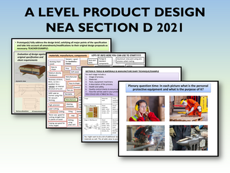 A LEVEL PRODUCT DESIGN NEA SECTION D 2021