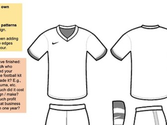 Design a football kit / dress