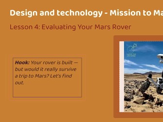 DT unit - Lesson 4 - Lunar Rover - Evaluating