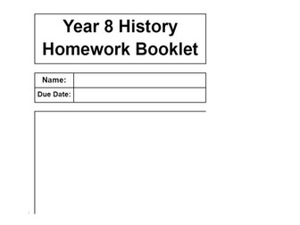 Homework Booklets KS3 History