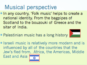 GCSE Music OCR Palestinian and Israeli music