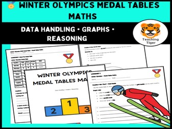 Winter Olympics Medal Tables Maths – Data Handling & Graphs KS2