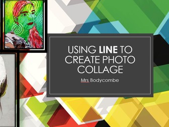Editing photographs by adding line