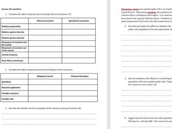 13.2 A-level 13.2 - Energy transfer and productivity