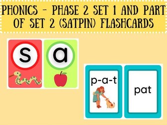Phonics SATPIN Flashcards Pack