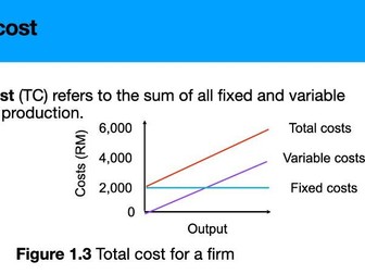 Firm's costs, revenue and objectives