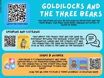 Goldilocks home learning resource