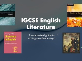 IGCSE English Literature (0475) tips