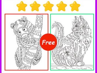 Animal Mandalas (Mindfulness) Coloring
