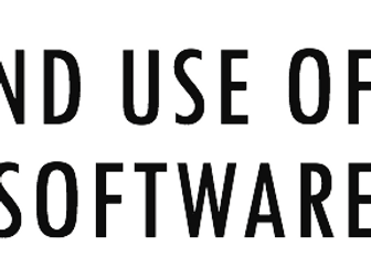Selection and use of appropriate software
