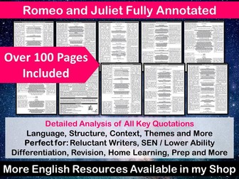 Romeo and Juliet Fully Annotated