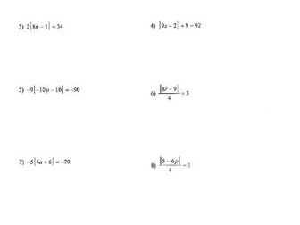 Solving Modulus Equations