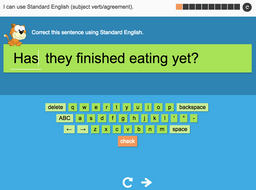 I can use Standard English (correct verb form) - Interactive Activity - Year 4 Spag