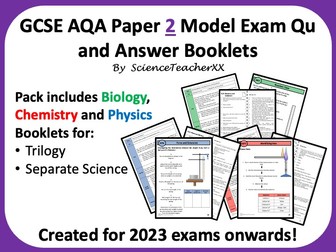 AQA GCSE Science Paper 2 Revision Booklets Bundle